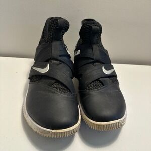 Nike LeBron Soldier 12 TB Black Silver Mens sz 10 Basketball Shoes Sneakers